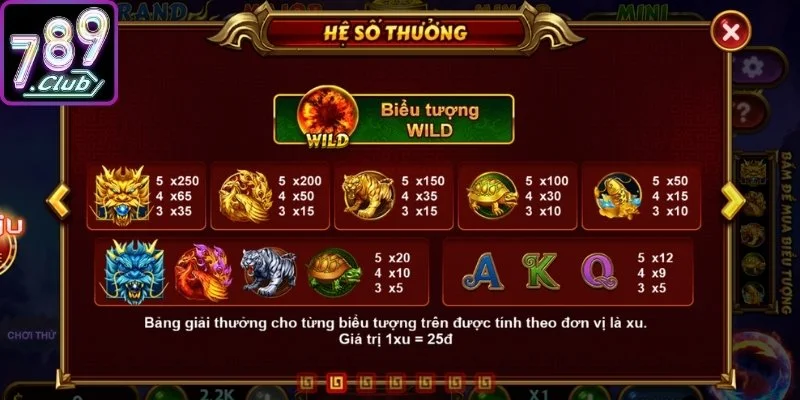 Kho Báu Tứ Linh 789club - Cẩm Nang Săn Jackpot Khủng 2 Quy tắc trả thưởng cơ bản cược thủ cần nắm vững